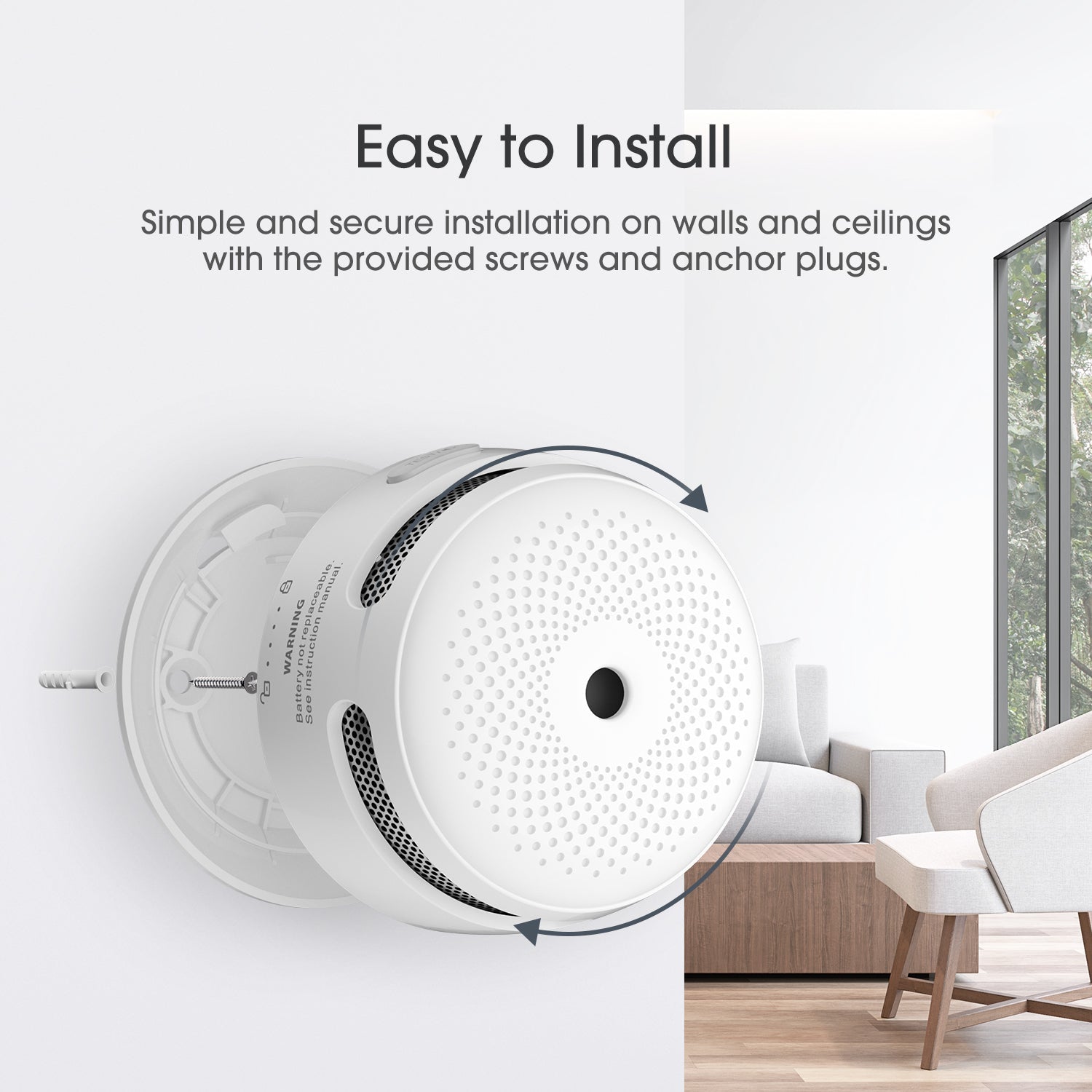 X-Sense XS01 Mini Smoke Detector with 10-Year Battery