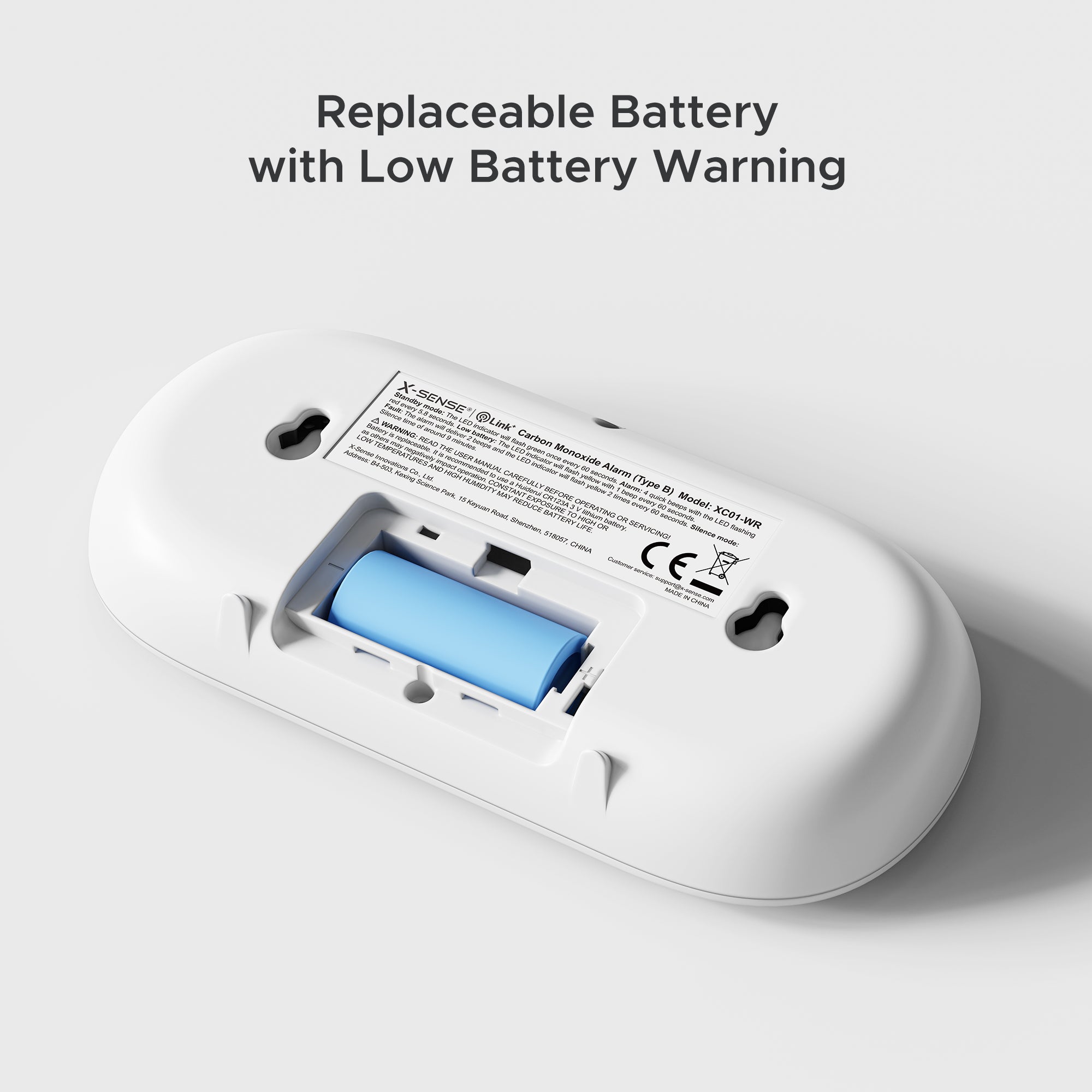 X-Sense XC01-WR Wireless Interconnected Carbon Monoxide Detector/CO Alarm