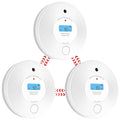 Wireless Interlinked Combo Smoke and Carbon Monoxide Detector , 10-Year Battery Smoke Alarm CO Detector VCS52F