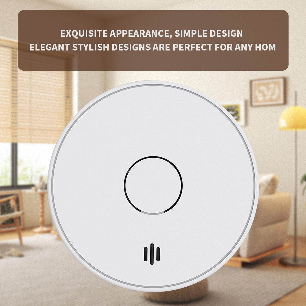 WiFi Smart Smoke Detector with Tuya App control, Wi-Fi Smoke Alarm with Sealed 10-Year Li-Battery, CE EN 14604, VS02W