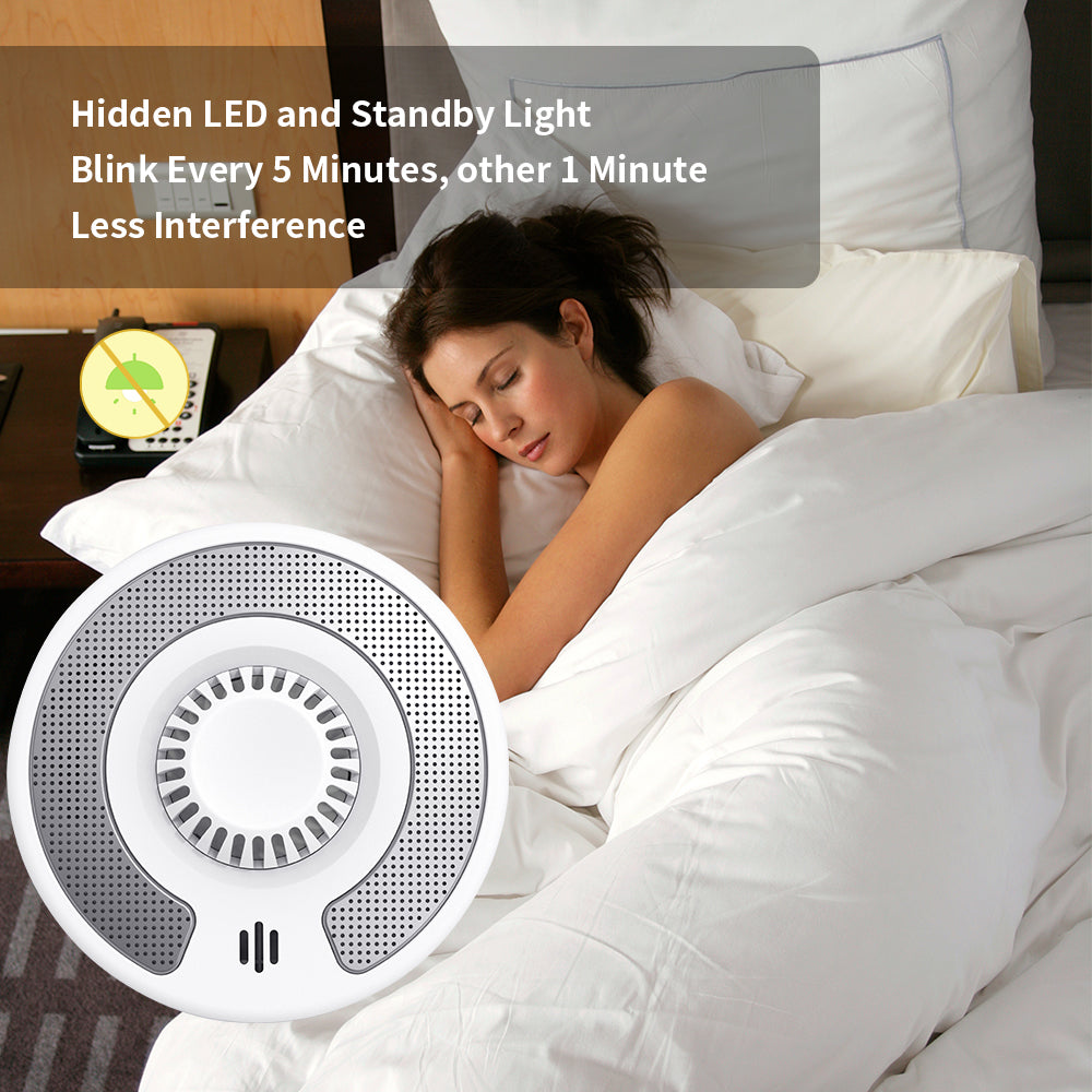 Combination Smoke and Heat Detector, 2 in 1 Dual Sensor Fire Alarm with 10 years sealed battery, Standalone Fire Detector, VSH03