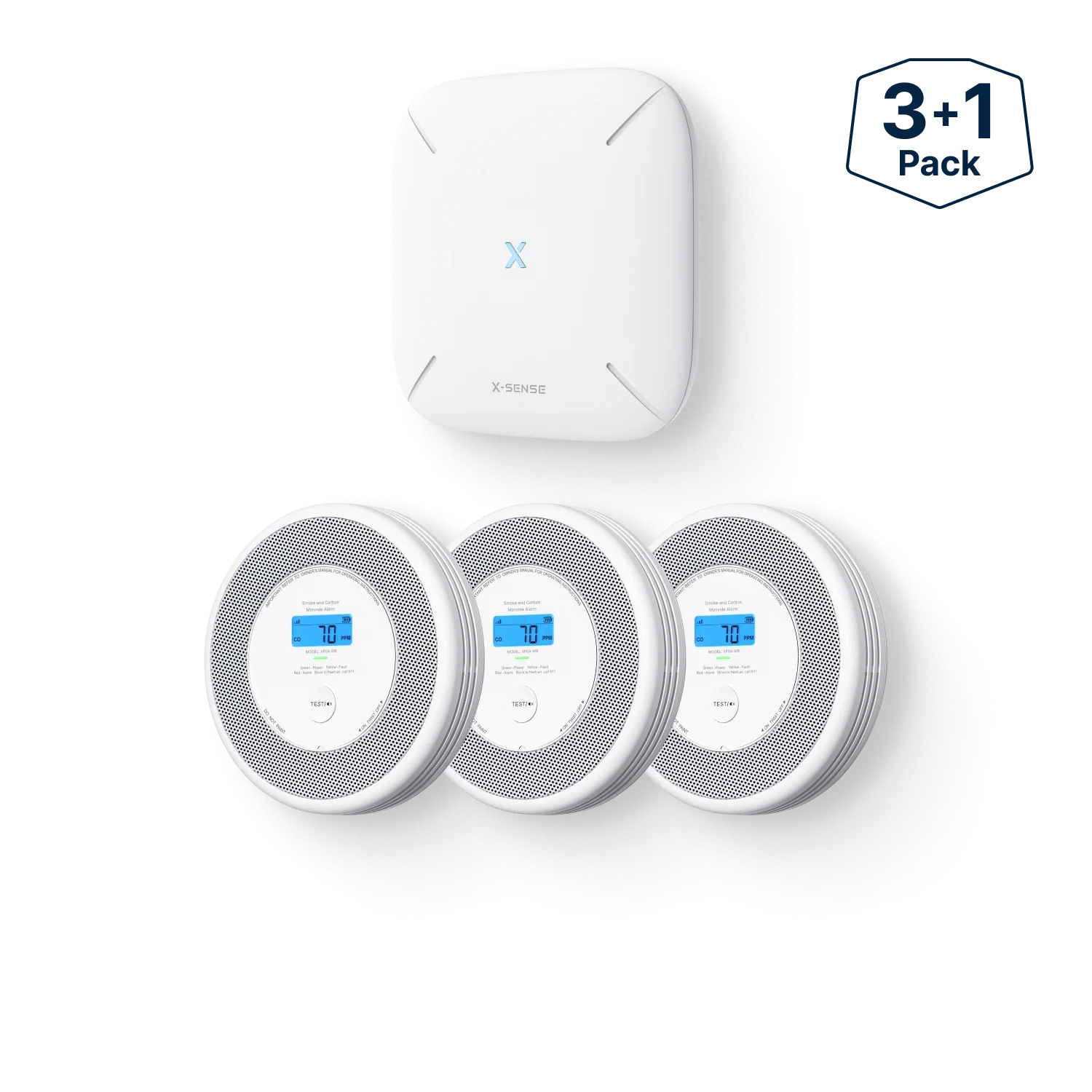 XP0A-MR Interconnected Smart Smoke and CO Alarm with Voice Alerts