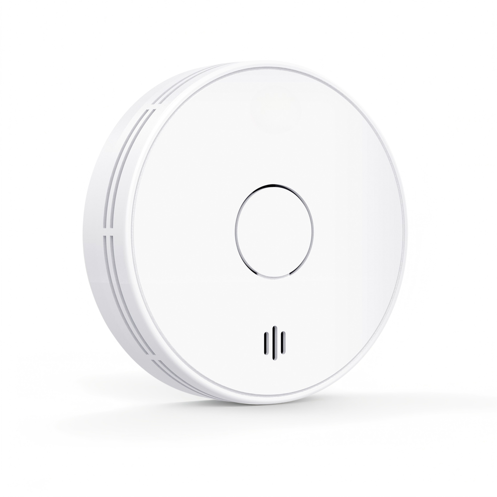 Standalone Smoke Detector with 10-Year Lithium Battery, Photoelectric Smoke Alarm, CE, UKCA, DIN EN 14604, VS02