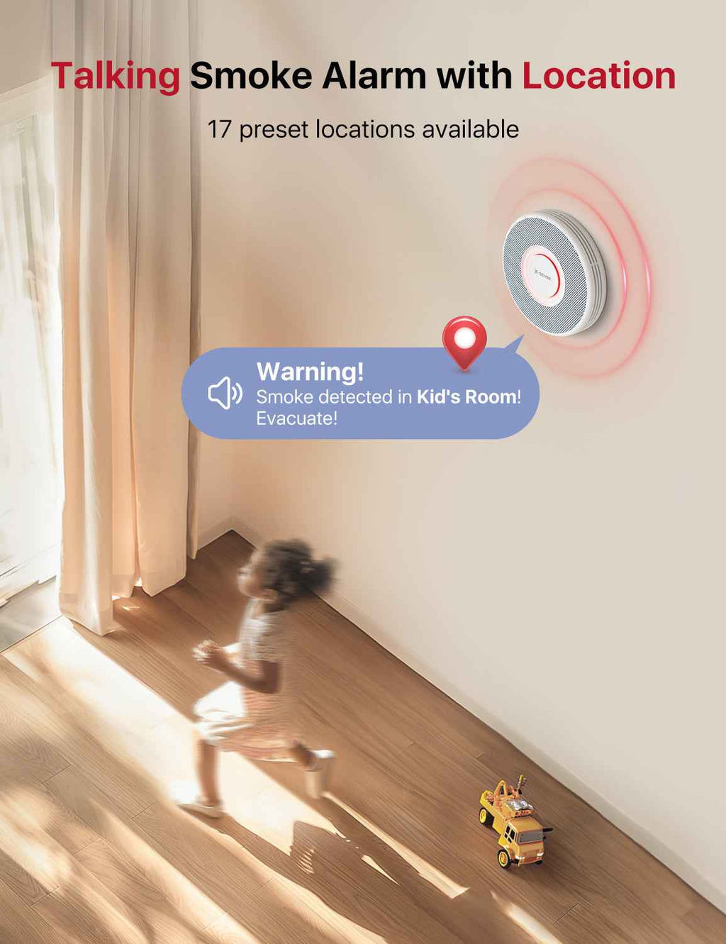 XS0B-MR Smart Smoke Detector with Voice Alarm | X-Sense