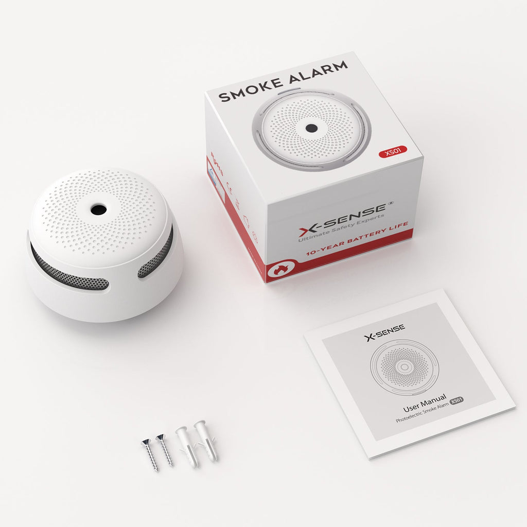 X-Sense XS01 Mini Smoke Detector with 10-Year Battery