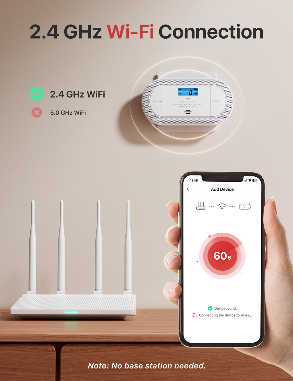 XC0C-iA Plug-in Smart Carbon Monoxide Alarm