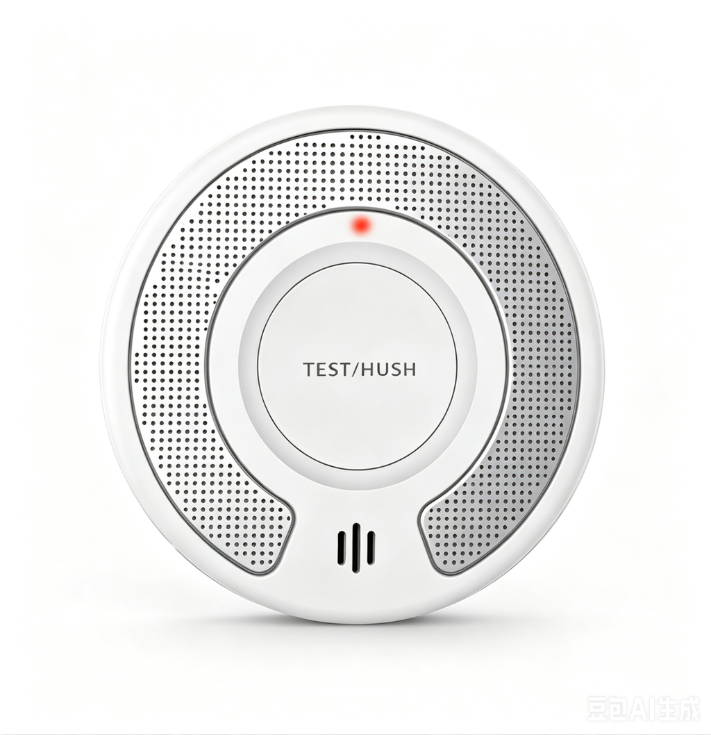 Combo Smoke and Carbon Monoxide Detector , 10-Year Battery Smoke Alarm CO Detector with Large Test/Silence Button, Adhesive or Screw Installation, VSC03