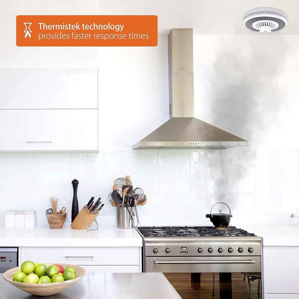 Kitchen Heat Alarm.10 Year Battery Life With Built In Lithium Battery. Easy To Install Heat Alarm For Home. VH03