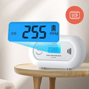 Wi-Fi Smart CO Detector with Tuya APP Control, WiFi Carbon Monoxide Alarm with long-life Li-Battery, EN50291/CE VC21W