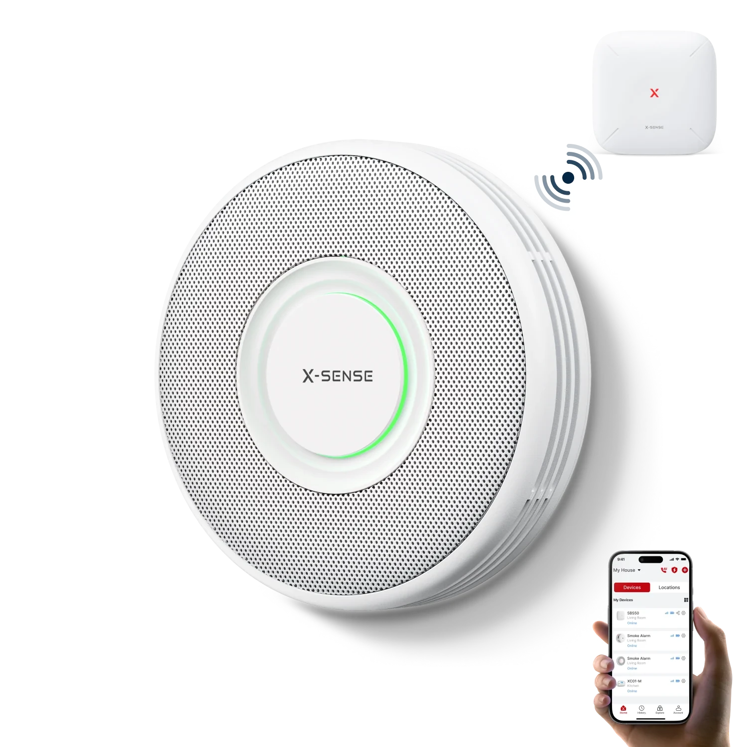 XS0B-MR Interconnected Smart Smoke Alarm with Voice Alerts