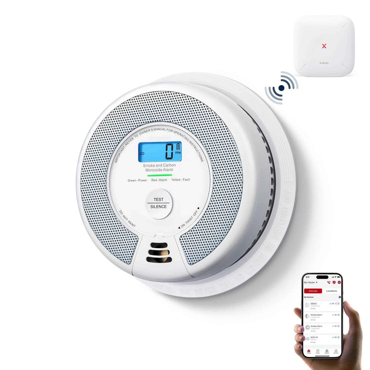 SC07-MR Interconnected Smart Smoke and CO Alarm