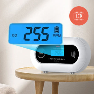 Wi-Fi Smart CO Detector with Tuya APP Control, WiFi Carbon Monoxide Alarm with long-life Li-Battery, EN50291/CE VC21W