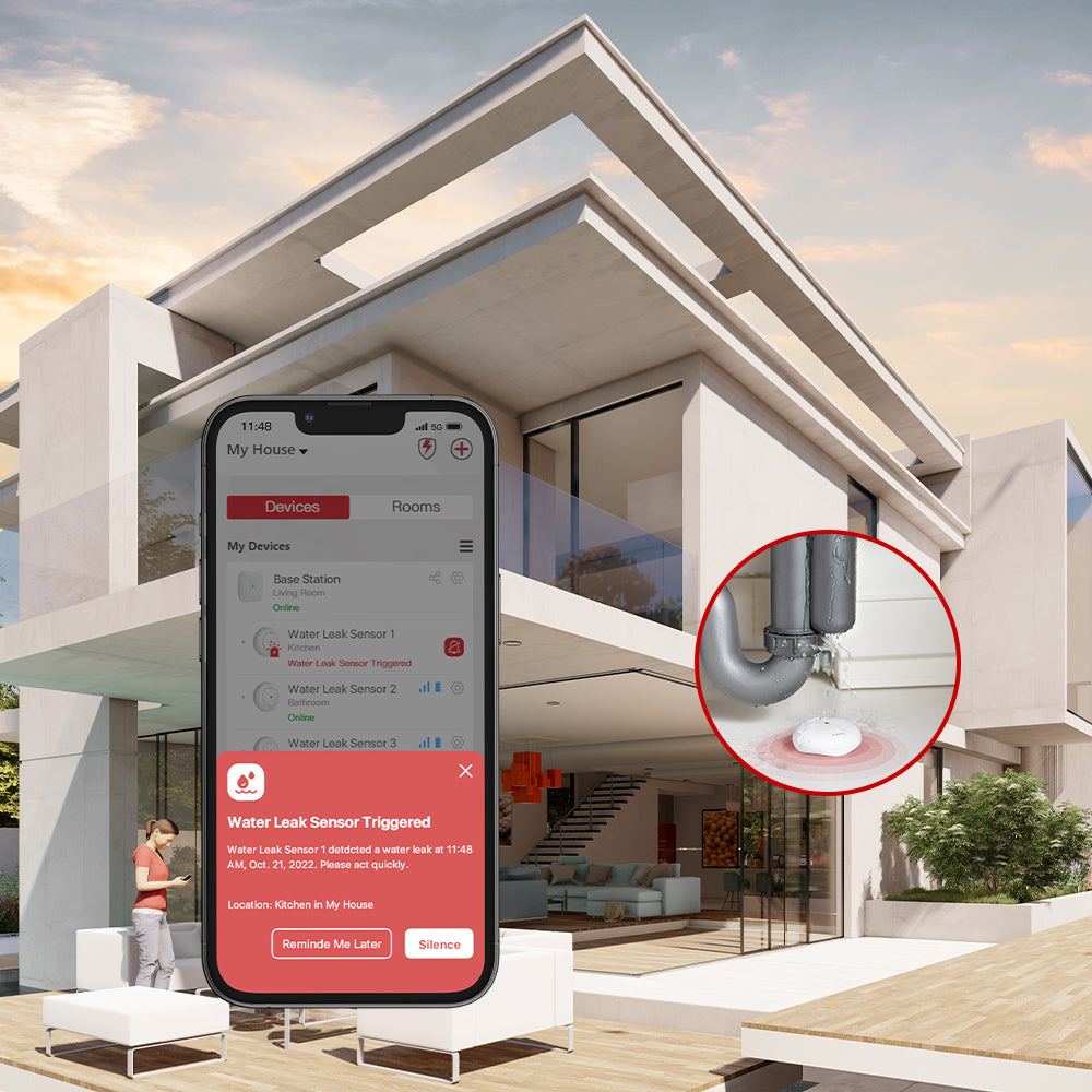 SWS51 Smart Water Leak Detector with App Notifications | X-Sense