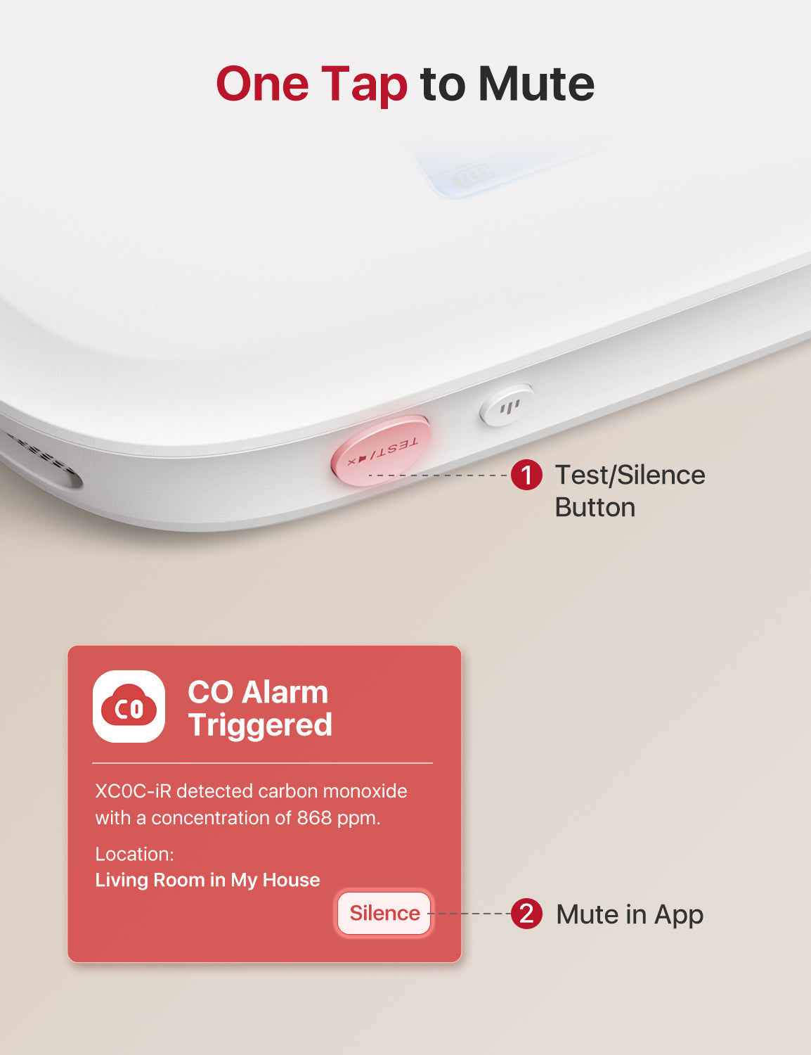 XC0C-iR Smart Carbon Monoxide Alarm