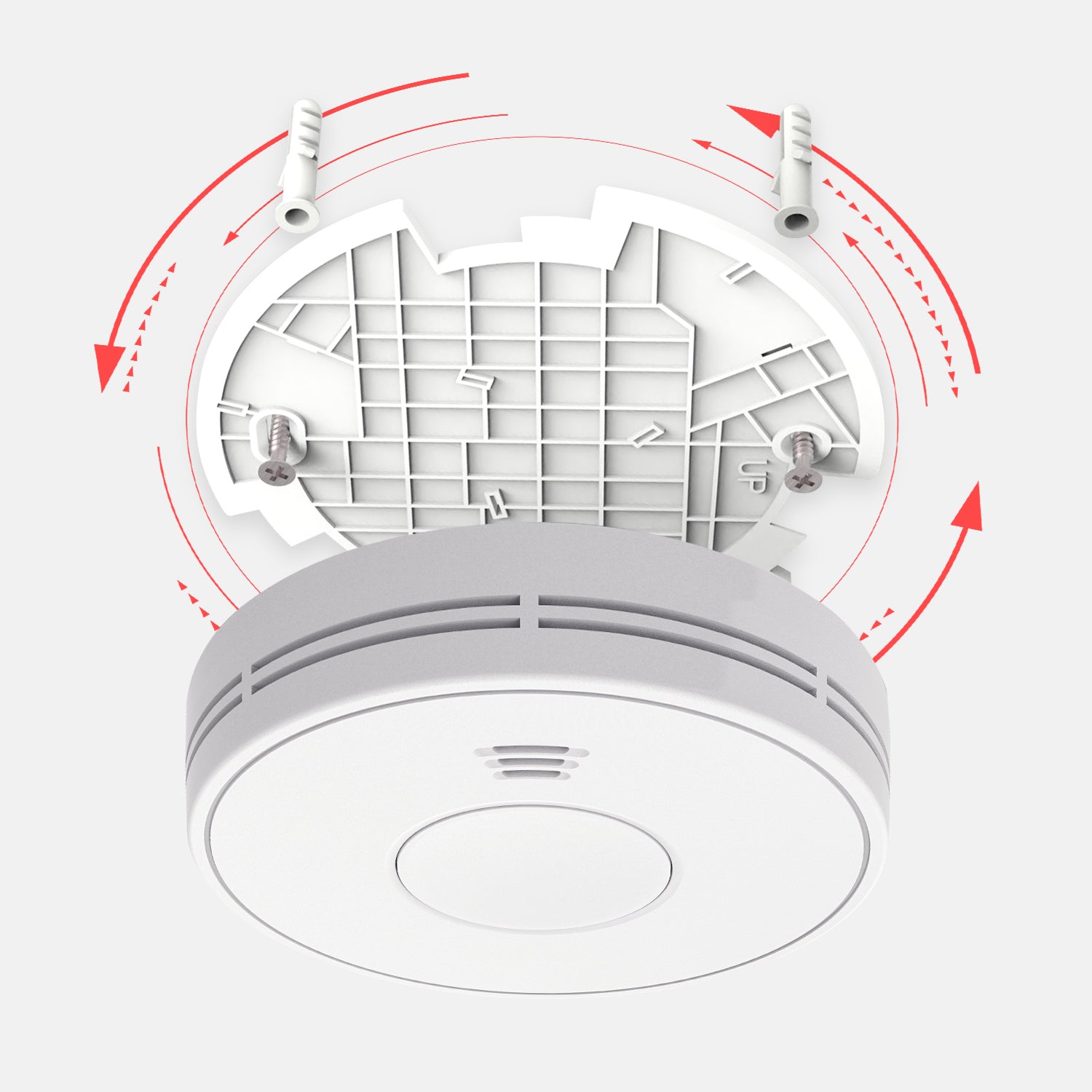 Standalone Smoke Detector with 10-Year Lithium Battery, Photoelectric Smoke Alarm, CE, UKCA, DIN EN 14604, VS01