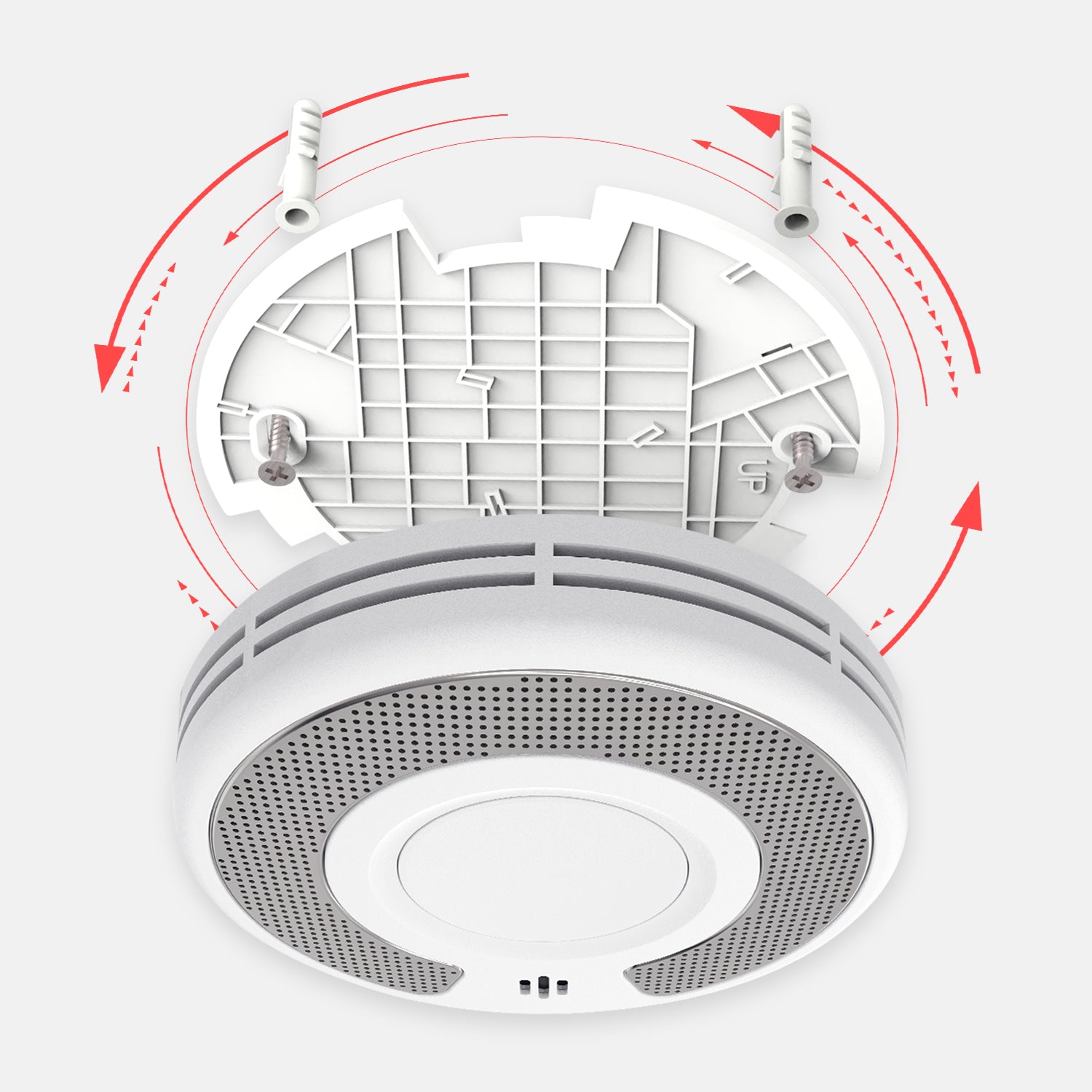 Wireless Interlinked Smoke Alarm 10 Years Battery Interconnected Smoke Detector with LED Indicator & Silence Button VS03F