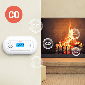 Wi-Fi Smart CO Detector with Tuya APP Control, WiFi Carbon Monoxide Alarm with long-life Li-Battery, EN50291/CE VC21W