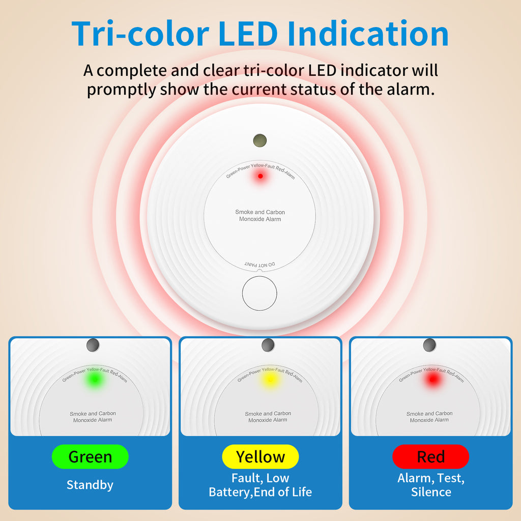 Smoke and Carbon Monoxide Detector with 10-Year Battery VCS51