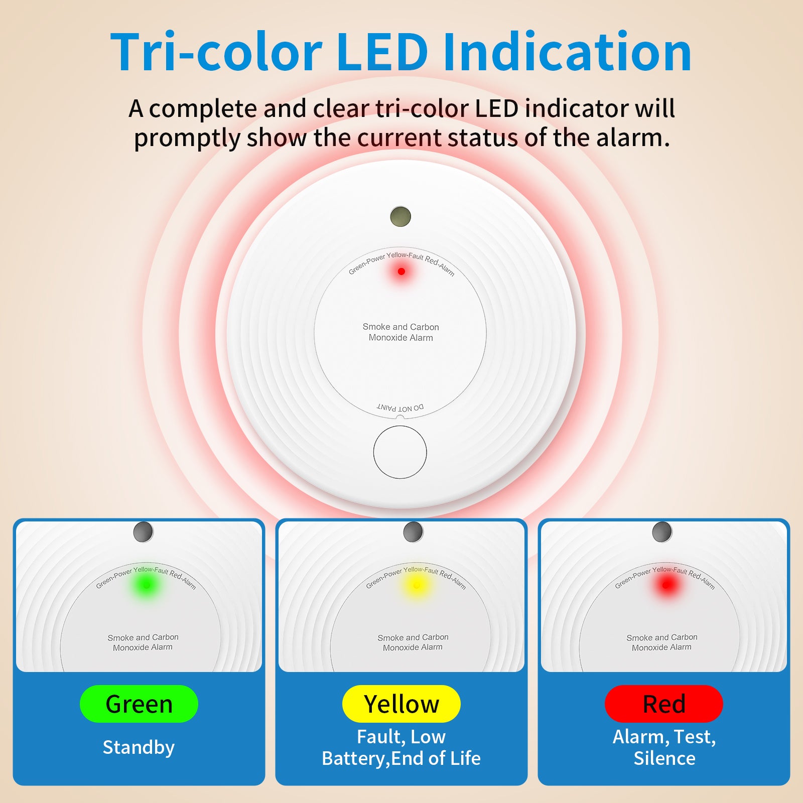 Smoke and Carbon Monoxide Detector with 10-Year Battery VCS51
