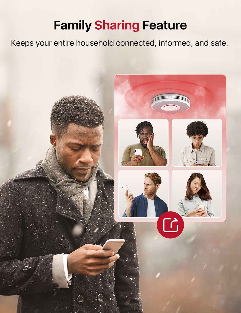 XS0B-MR Smart Smoke Detector with Voice Alarm | X-Sense