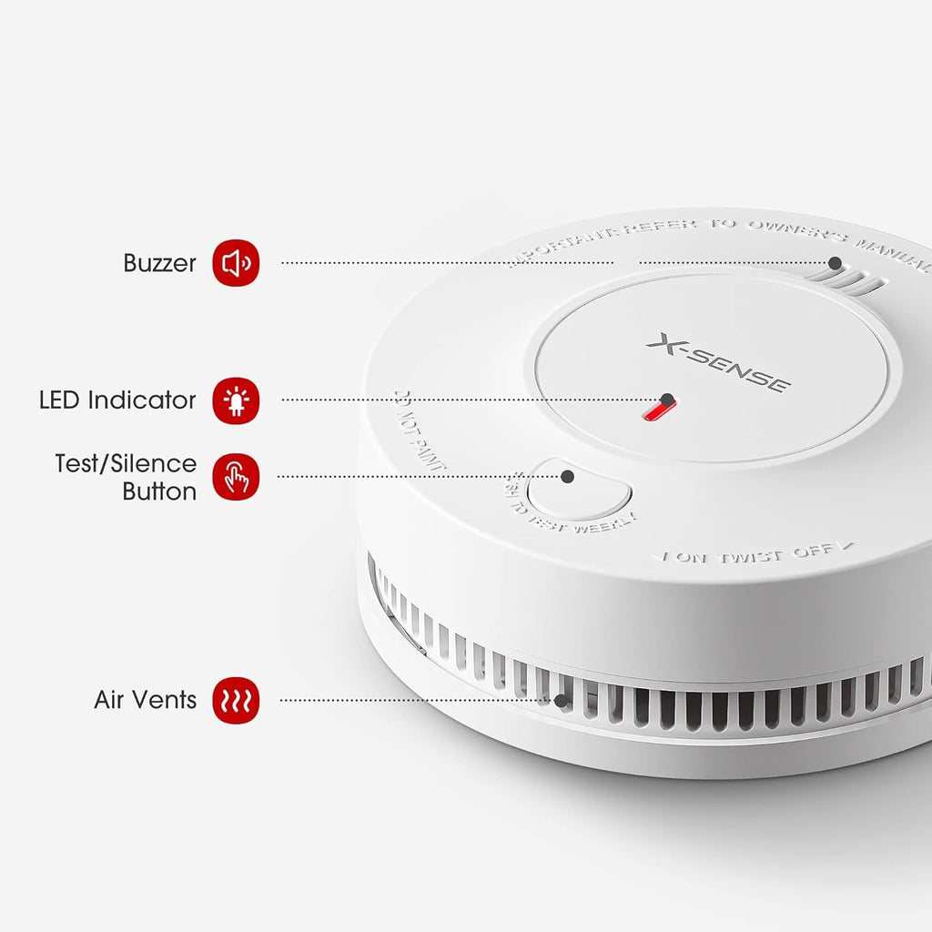 SD2J0AX 10-Year Battery Photoelectric Smoke Alarm | X-Sense