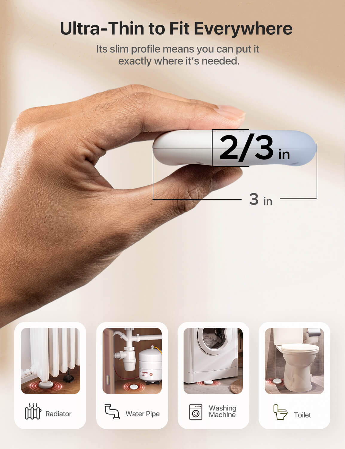 SWS0A Wi-Fi Water Leak Alarm with Smart App Control | X-Sense