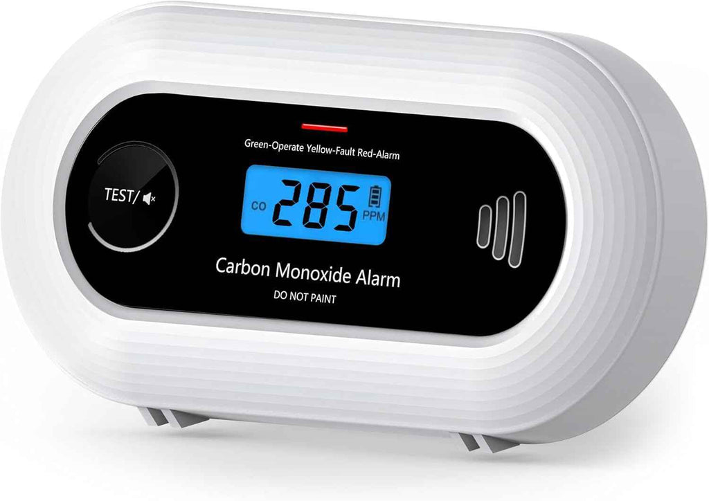 Carbon Monoxide Alarm with Digital LCD Display and Test Button, CO Detector with 10-Year Life Battery, EN 50291, VC21（副本）
