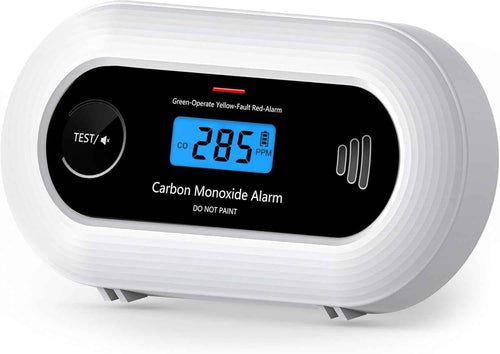 Carbon Monoxide Alarm with Digital LCD Display and Test Button, CO Detector with 10-Year Life Battery, EN 50291, VC21（副本）