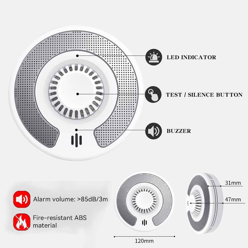 Kitchen Heat Alarm.10 Year Battery Life With Built In Lithium Battery. Easy To Install Heat Alarm For Home. VH03