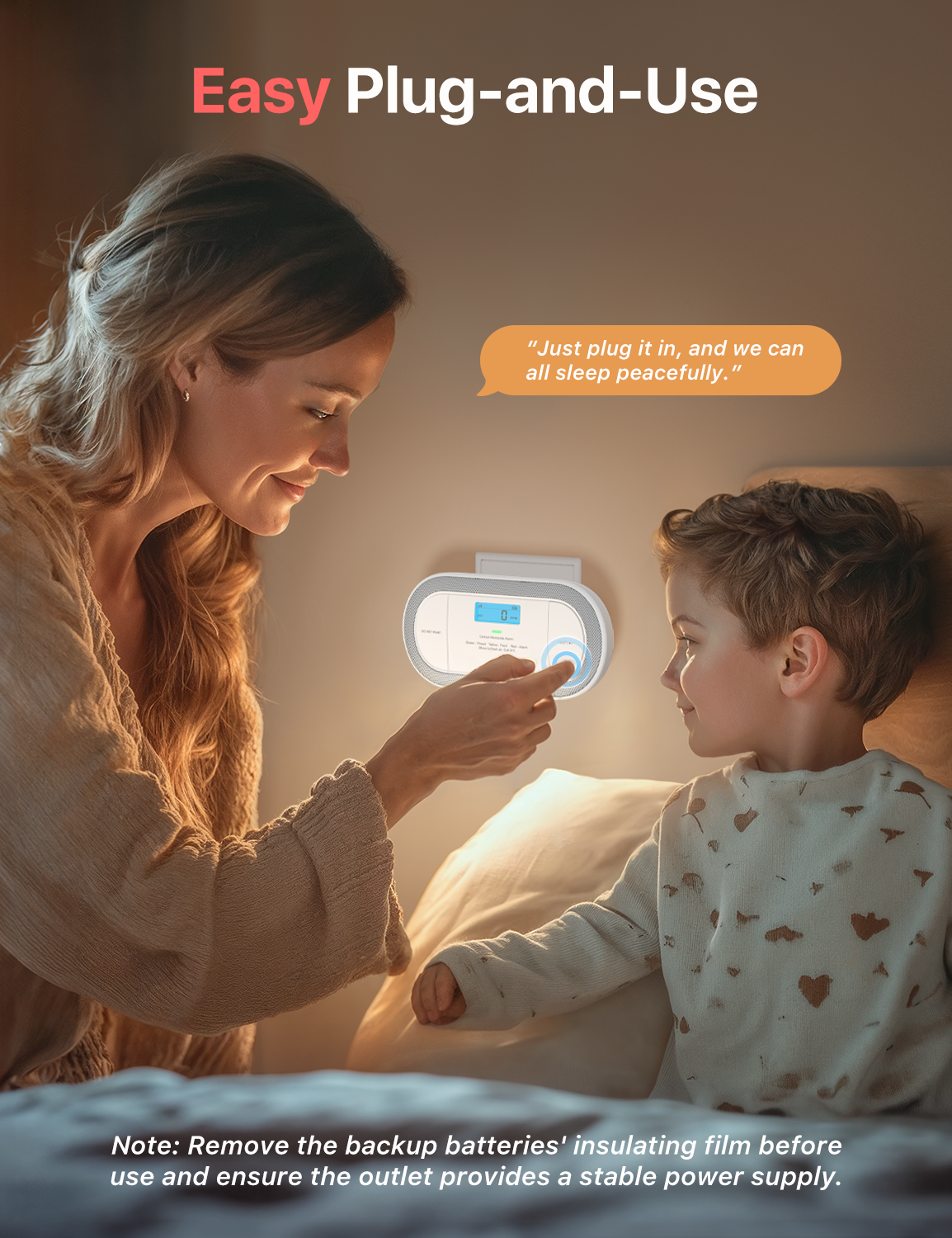 XC0C-iA Plug-in Smart Carbon Monoxide Alarm