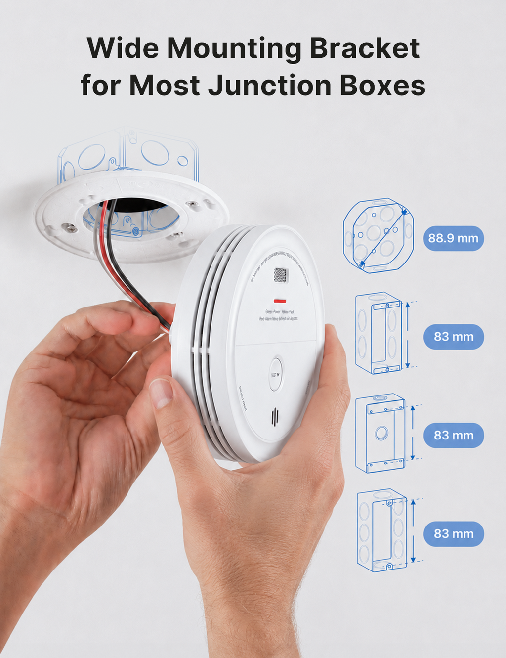 XP0J-SA Hardwired Smoke and CO Alarm with Voice Alerts