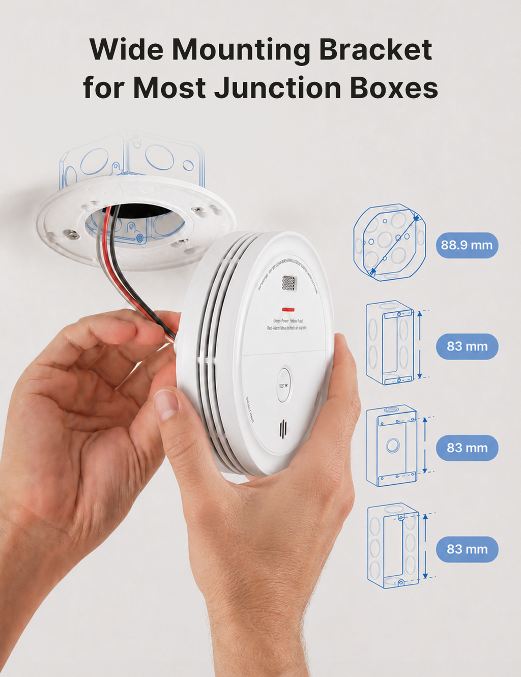 XP0J-iA Smart Hardwired Smoke and CO Alarm with Voice Alerts