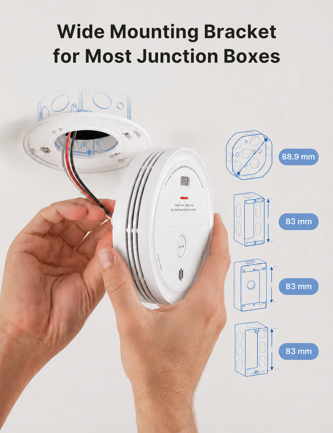 XP0J-iA Smart Hardwired Smoke and CO Alarm with Voice Alerts