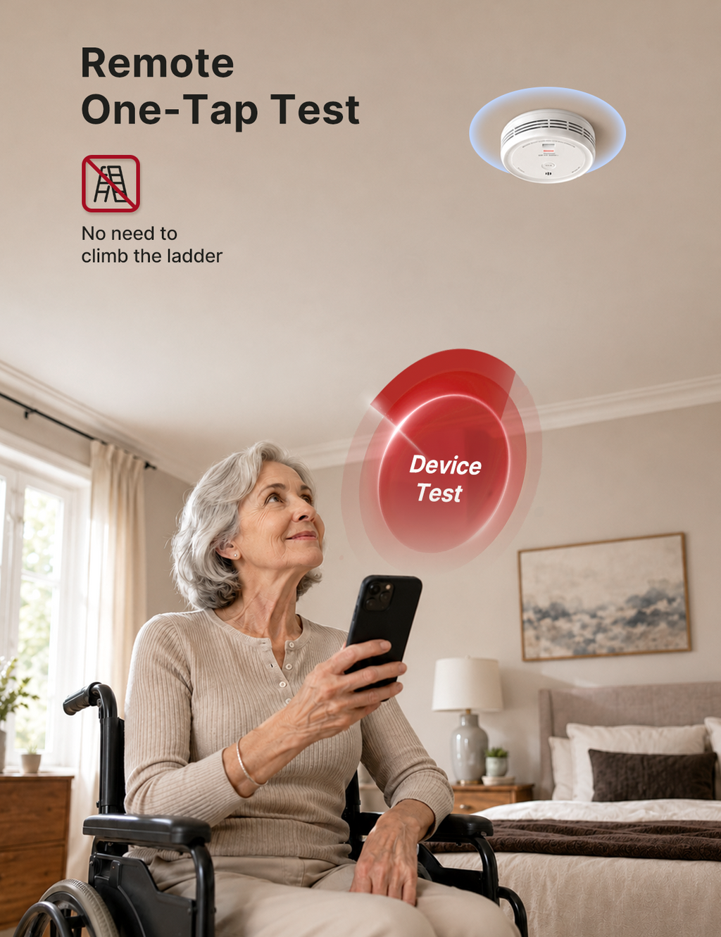 XP0J-iA Smart Hardwired Smoke and CO Alarm with Voice Alerts