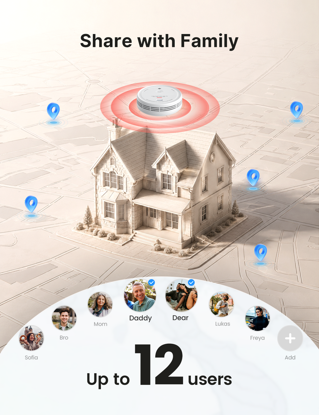 XP0J-iA Smart Hardwired Smoke and CO Alarm with Voice Alerts