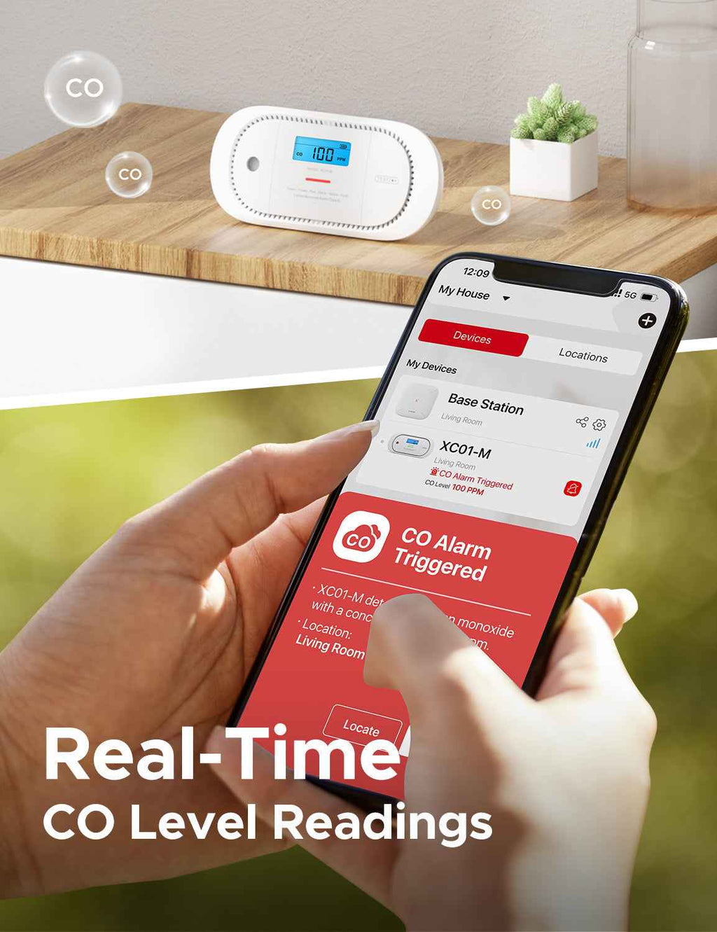 XC01-M Smart Carbon Monoxide Alarm | X-Sense