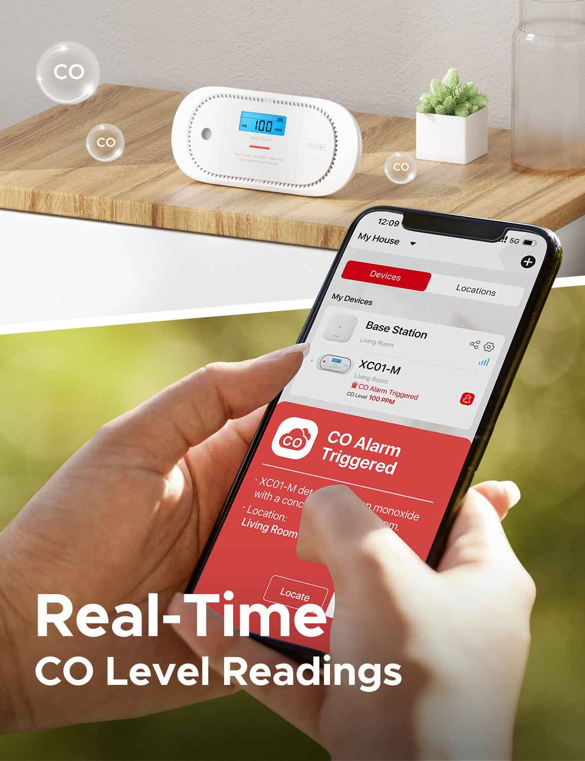 XC01-M Smart Carbon Monoxide Alarm | X-Sense