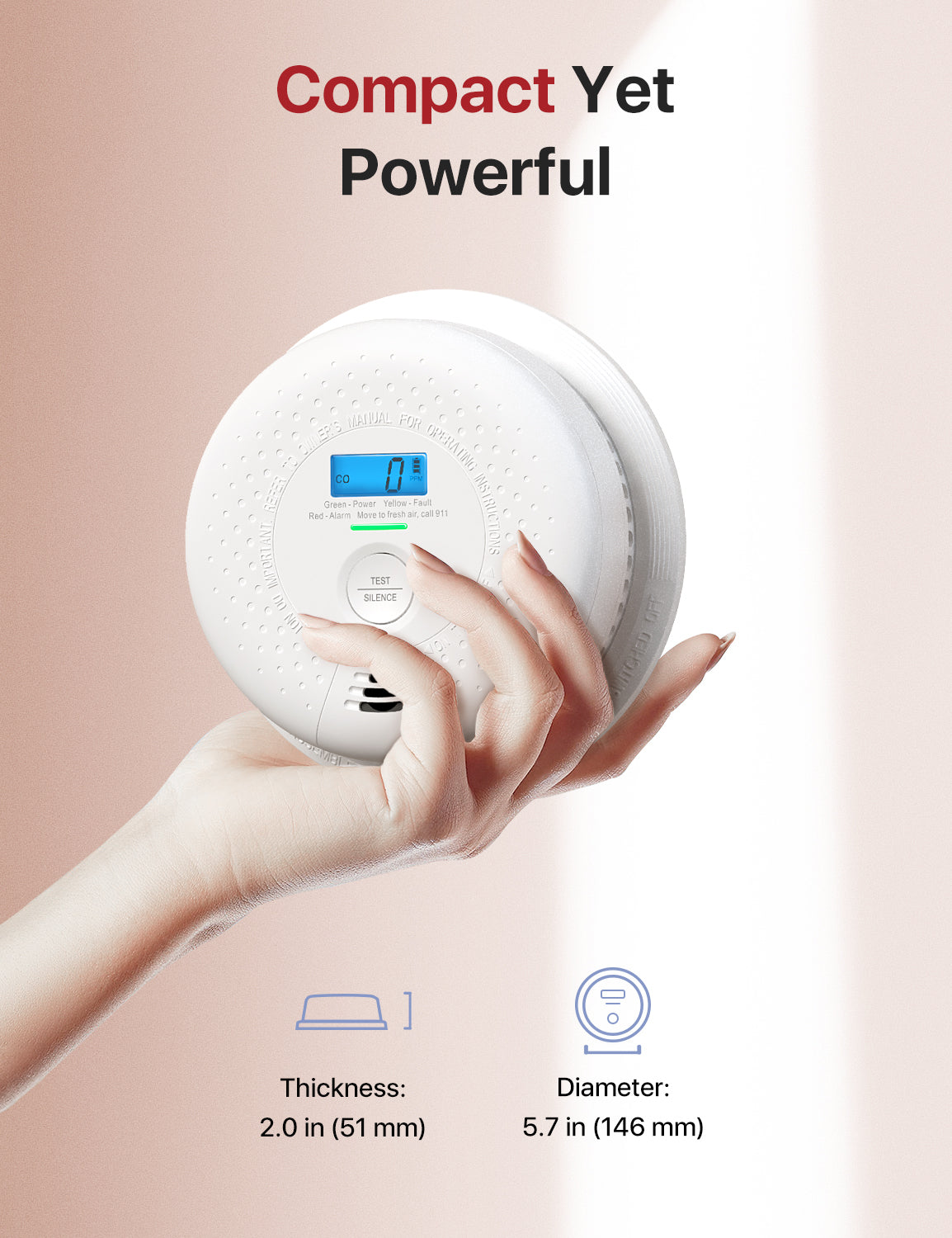 SC01-W Wireless Interconnected Combo Smoke and CO Detector | X-Sense