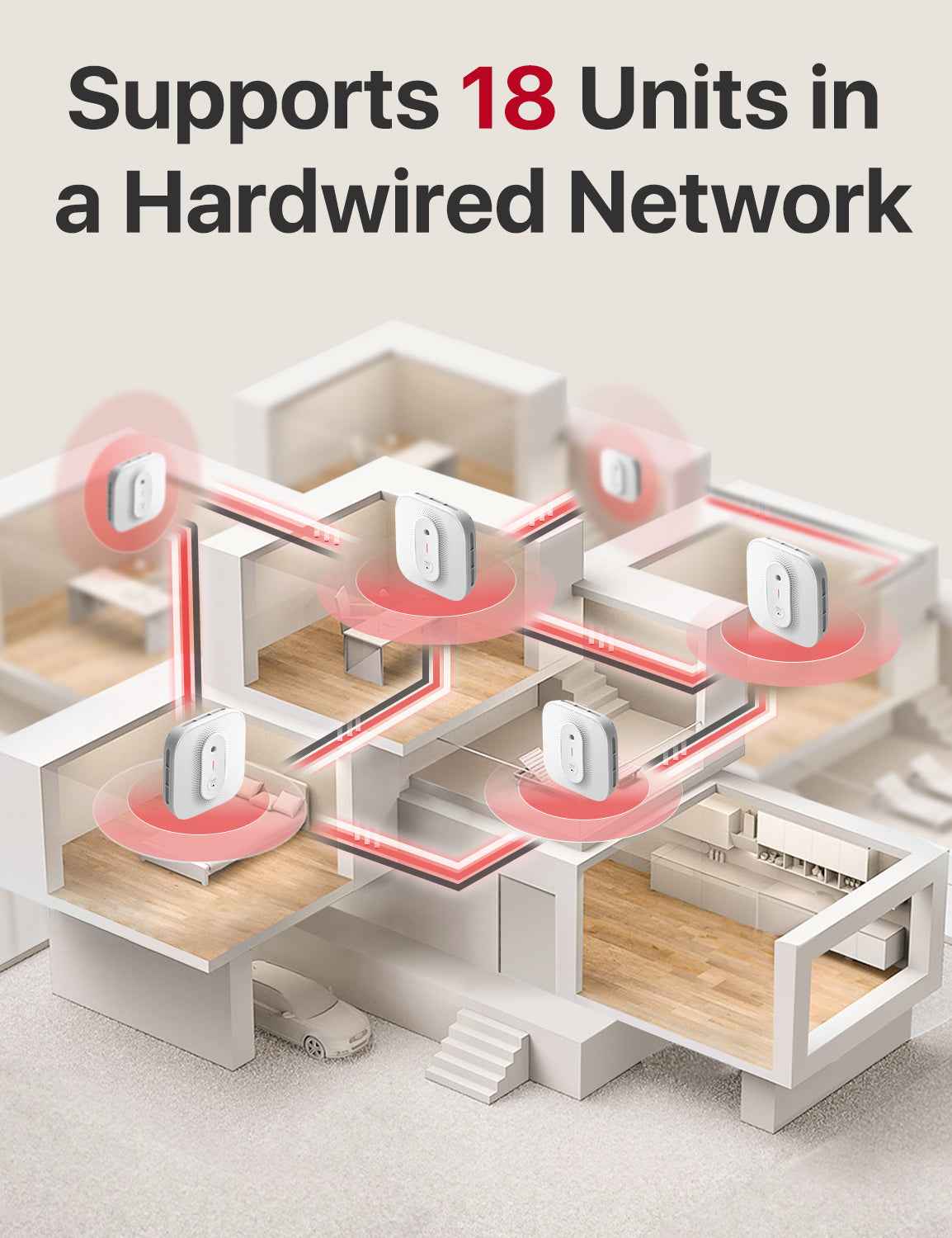 XP02-AR Hardwired Smoke and CO Detector with Voice Alert | X-Sense