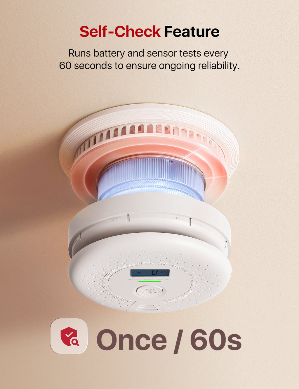 SC01-W Wireless Interconnected Combo Smoke and CO Detector | X-Sense