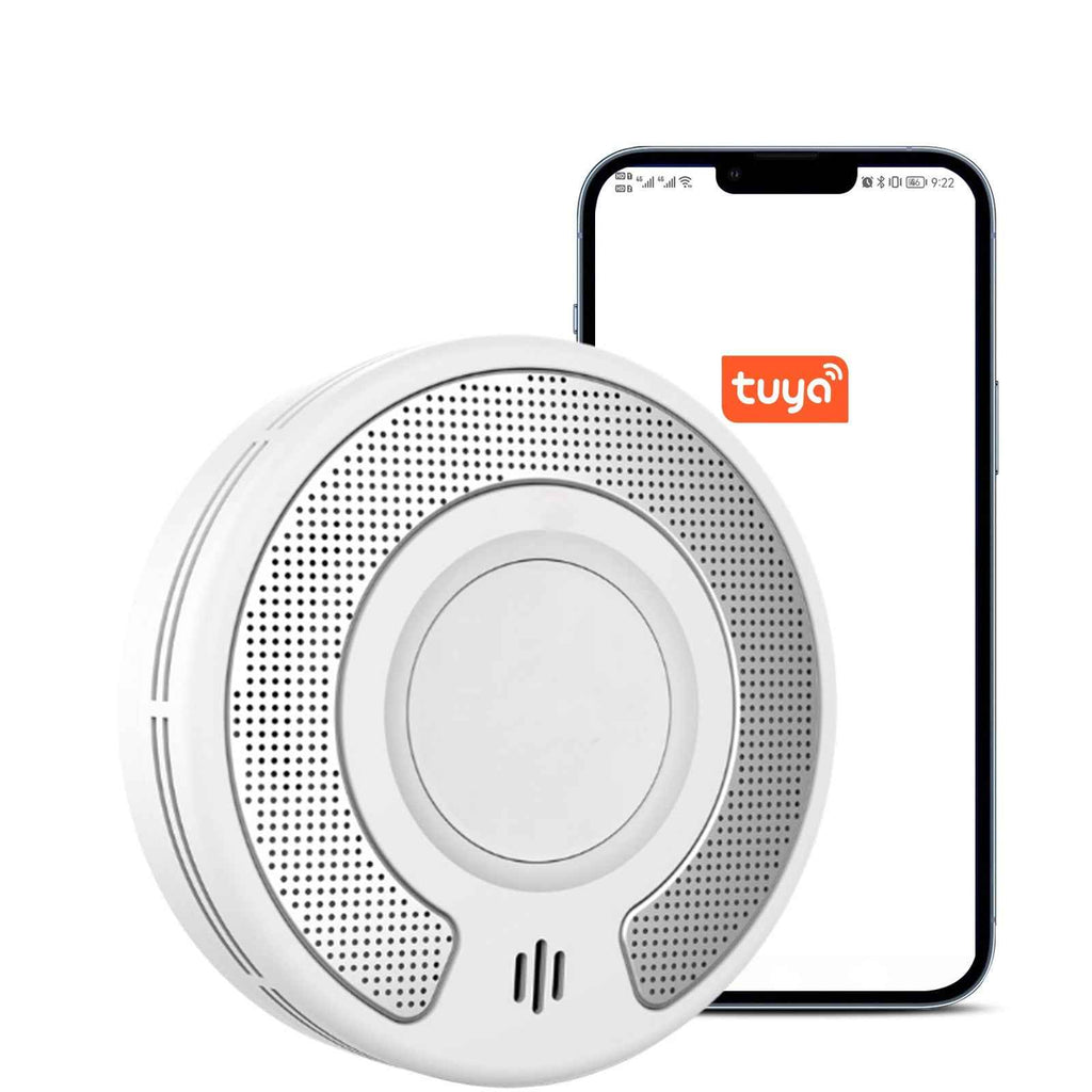 WiFi Smart Smoke Detector with Tuya App control, Wi-Fi Smoke Alarm with Sealed 10-Year Li-Battery, CE EN 14604, VS03W