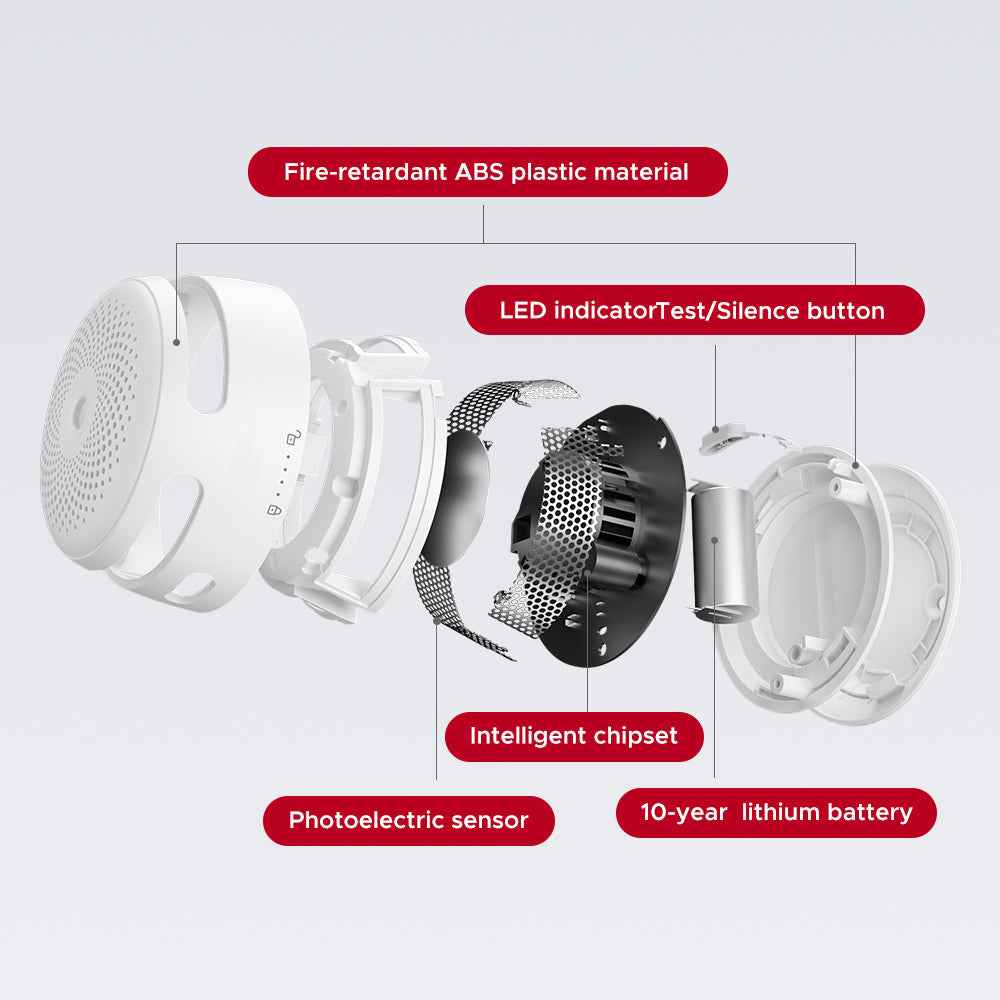 XS01-WR Small Wireless Interconnected Smoke Detector | X-Sense