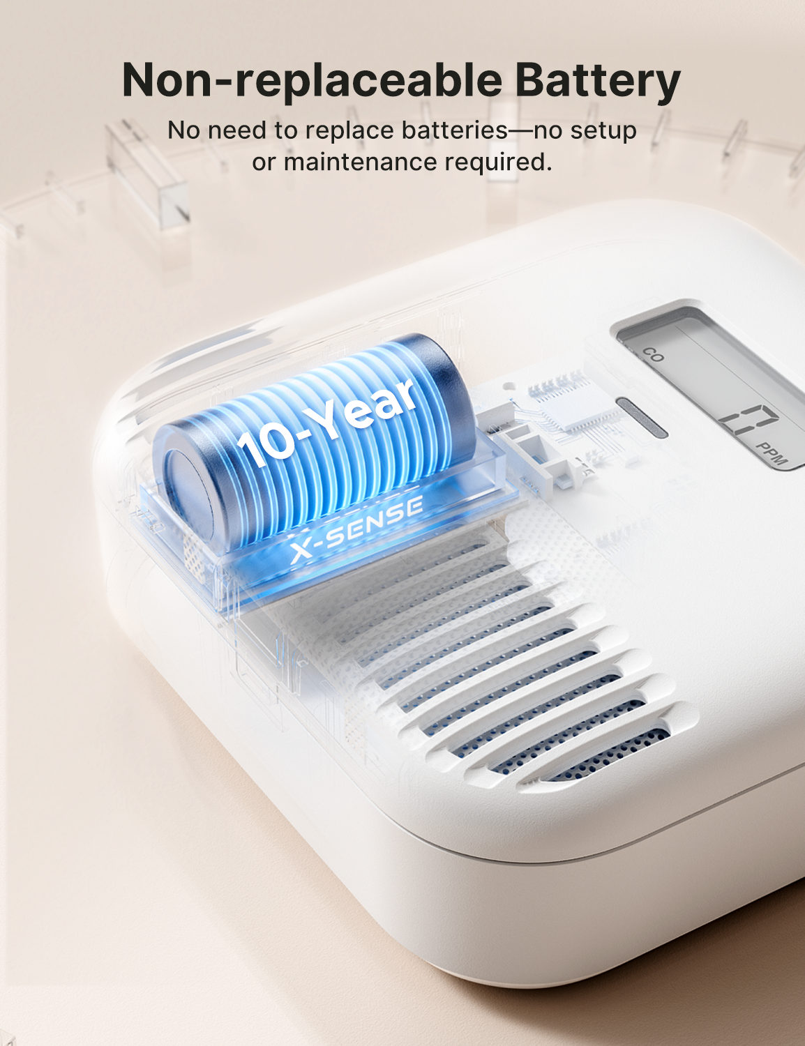 XC0K-SN Standalone Carbon Monoxide Alarm