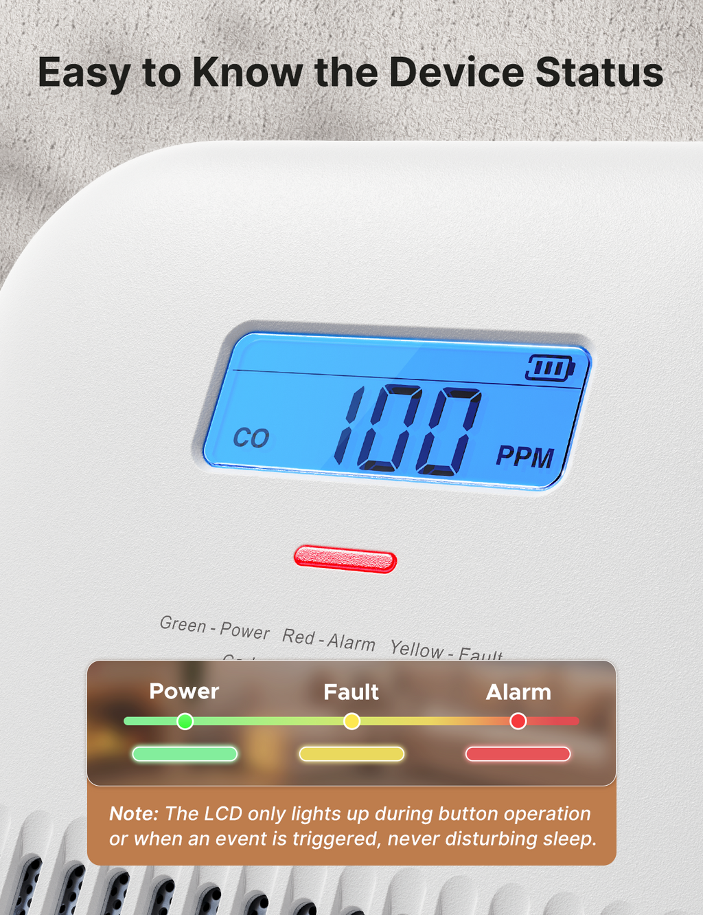 XC0K-SN Standalone Carbon Monoxide Alarm
