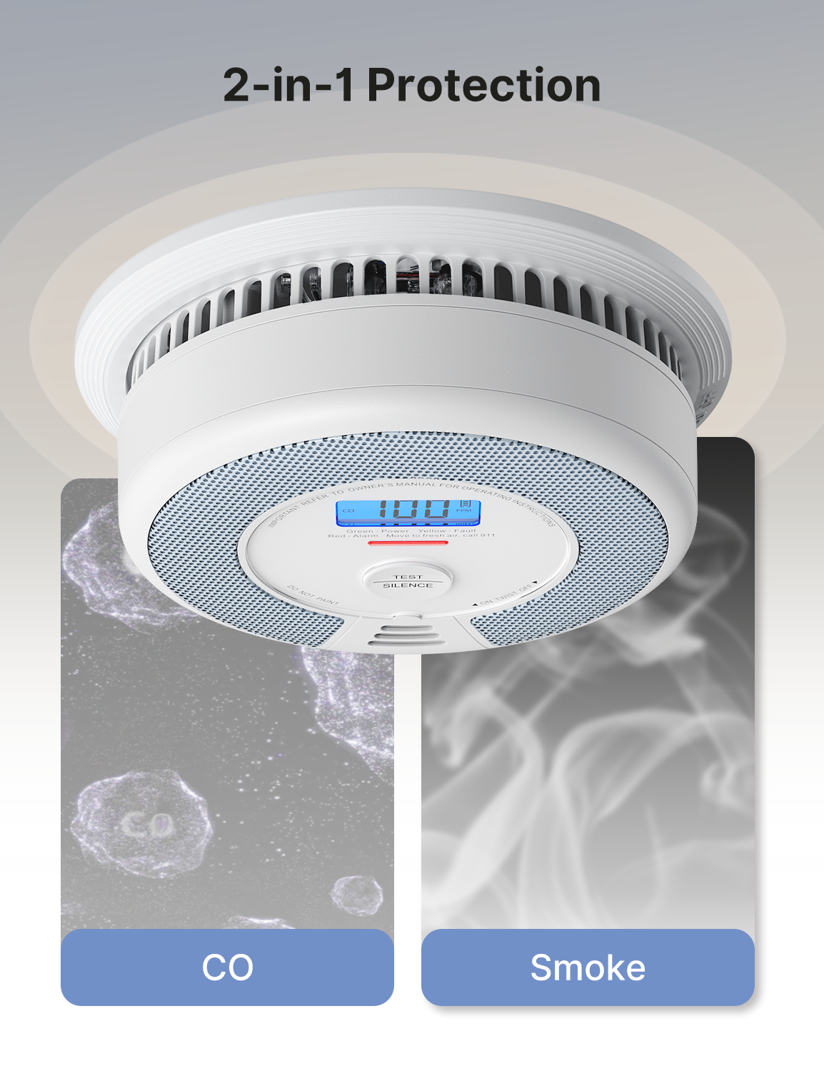 SC07-W Wireless Interconnected Combo Smoke and CO Detector | X-Sense