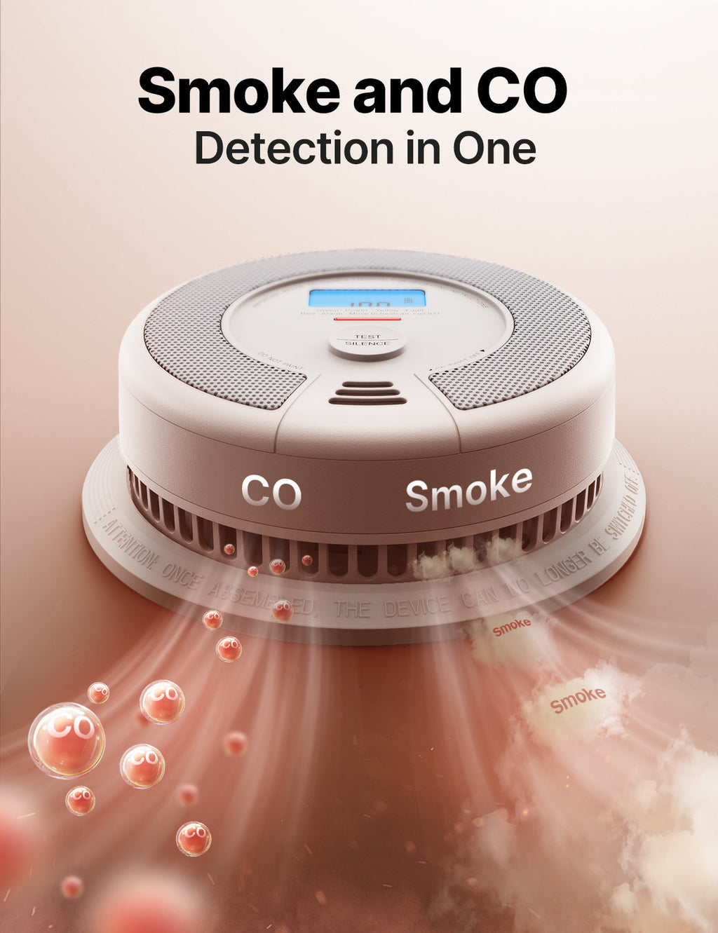 X-Sense SC07 Smoke and Carbon Monoxide Detector with 10-Year Battery