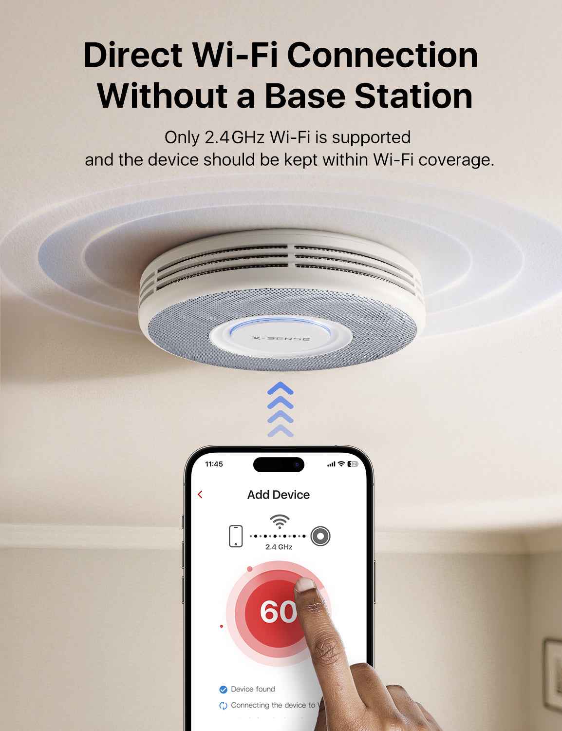 XS0B-iR Smart Smoke Alarm with Voice Alerts