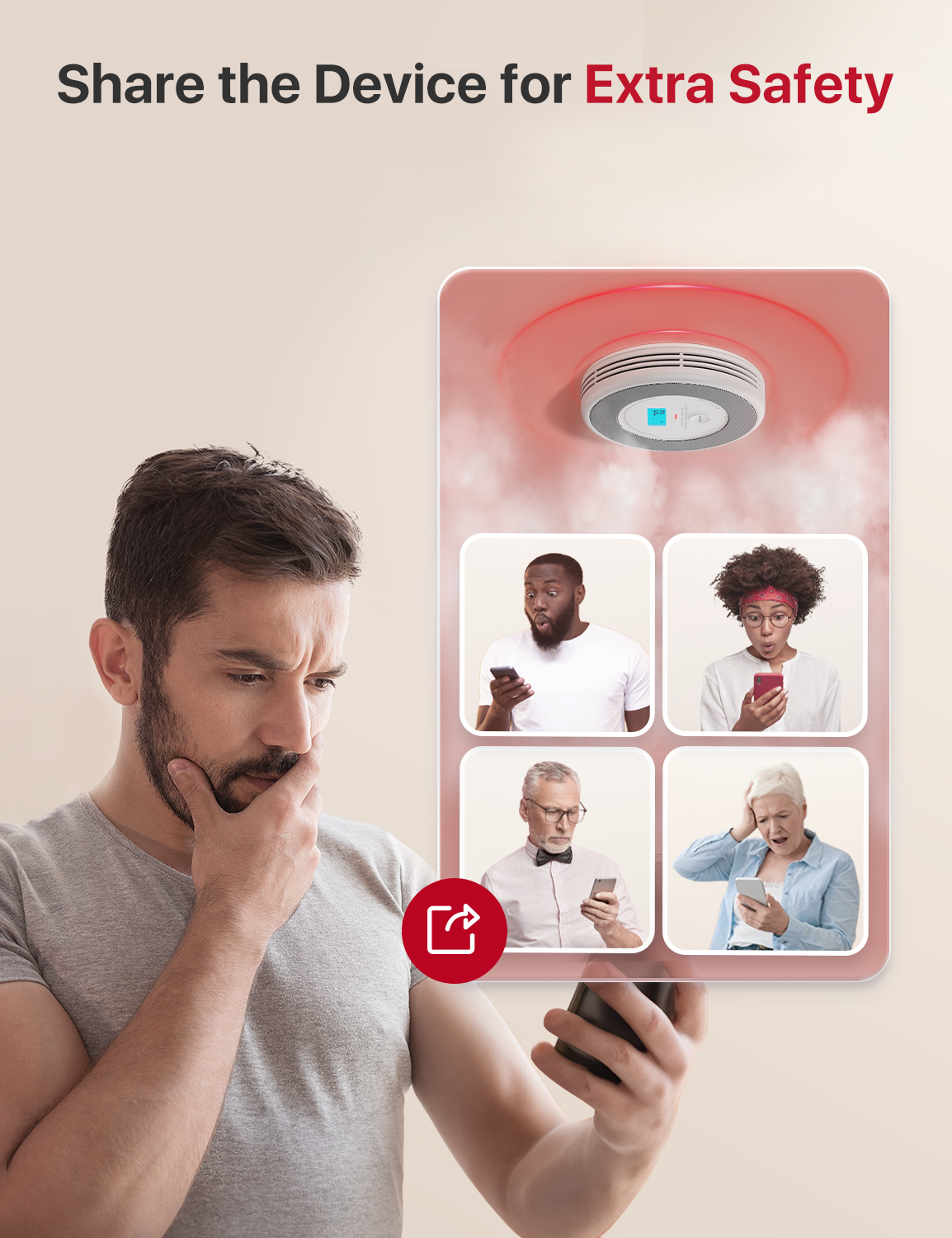 XP0A-MR Wi-Fi Smoke and Carbon Monoxide Detector | X-Sense