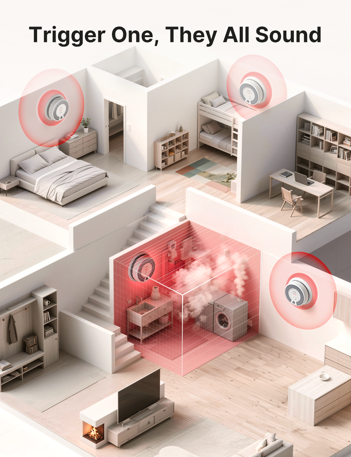 SC06-W Wireless Interconnected Combo Smoke and CO Detector | X-Sense