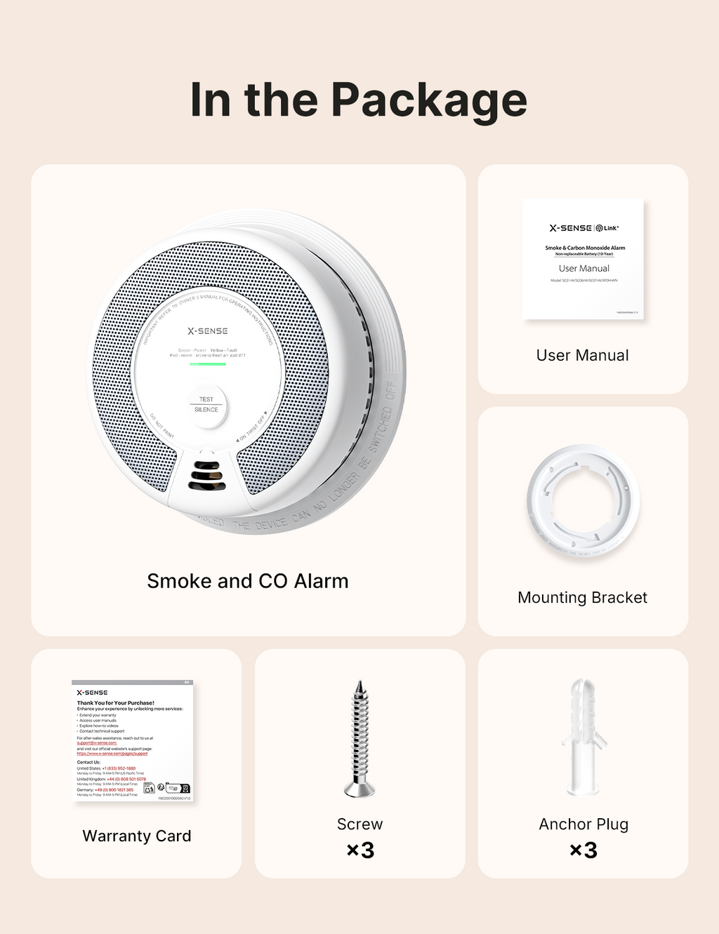 SC06-W Wireless Interconnected Combo Smoke and CO Detector | X-Sense